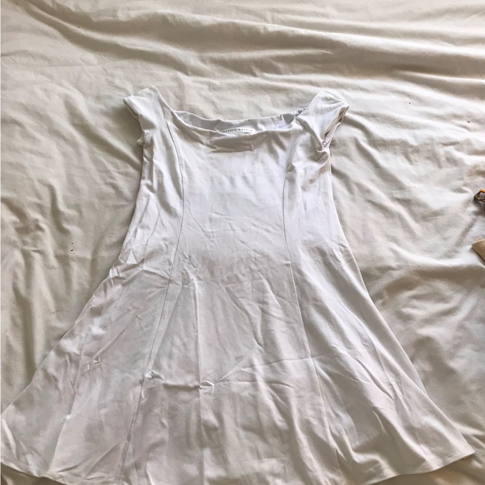White Off Shoulder Mini Dress